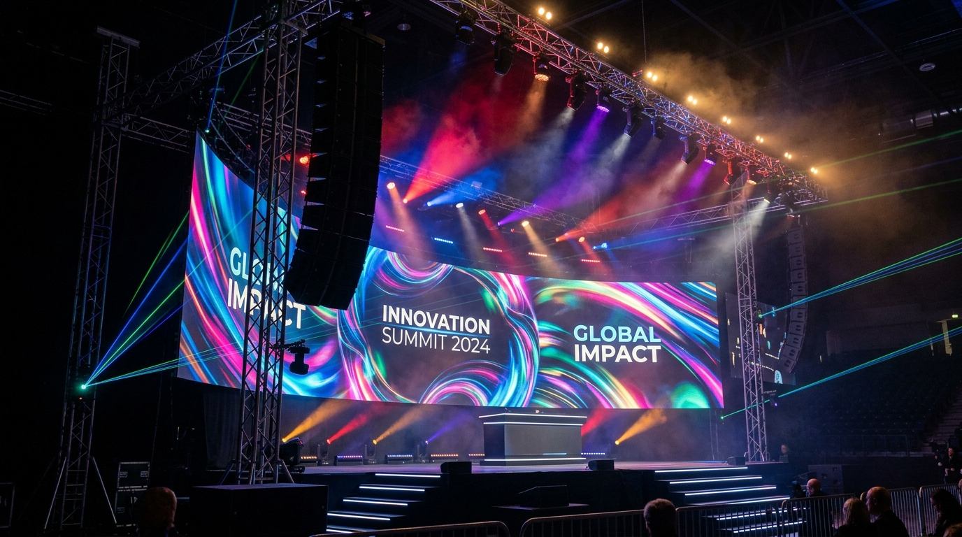 Global Innovation Summit Curved LED Wall
