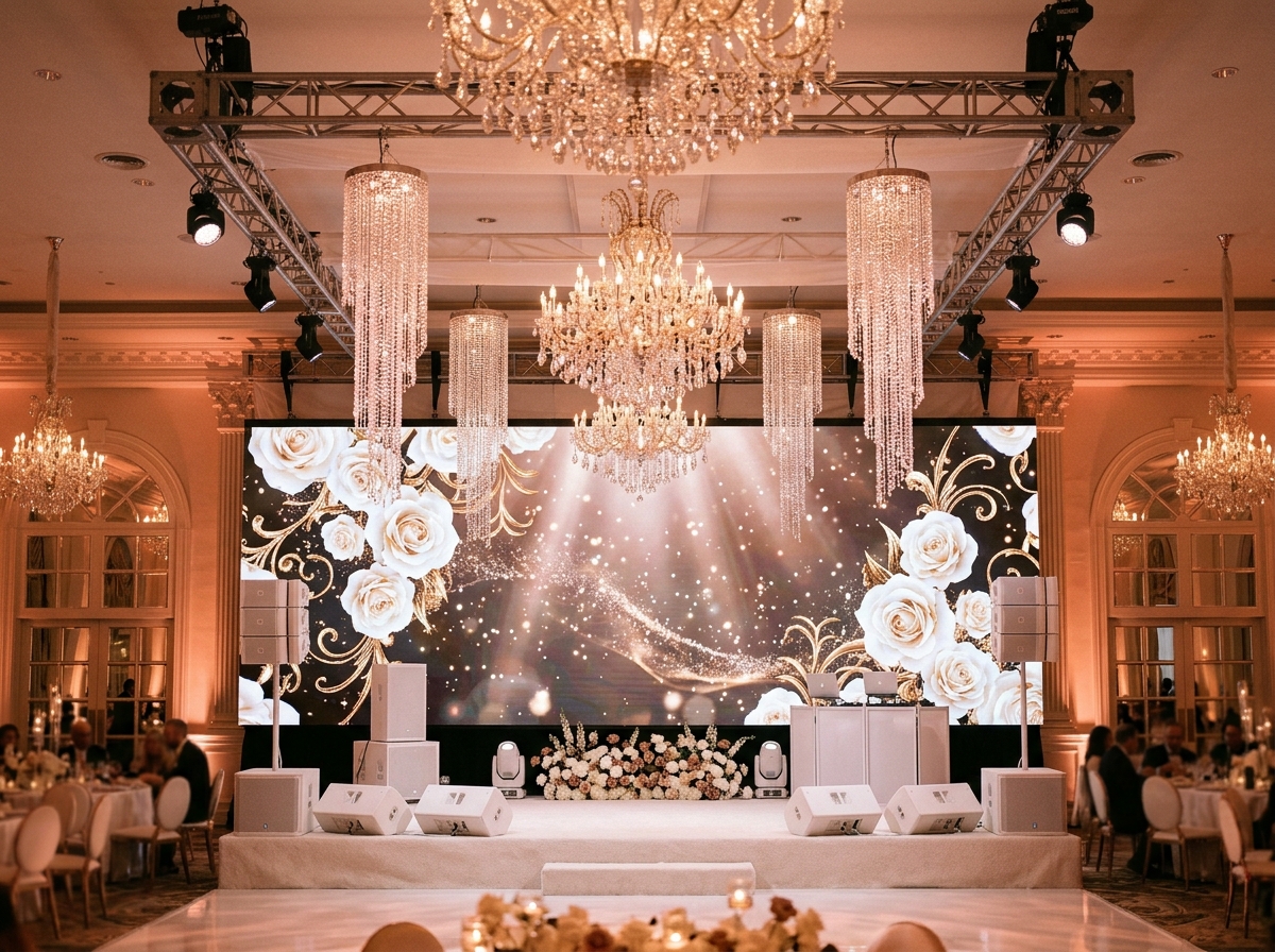 Luxury Palace Wedding Reception Stage